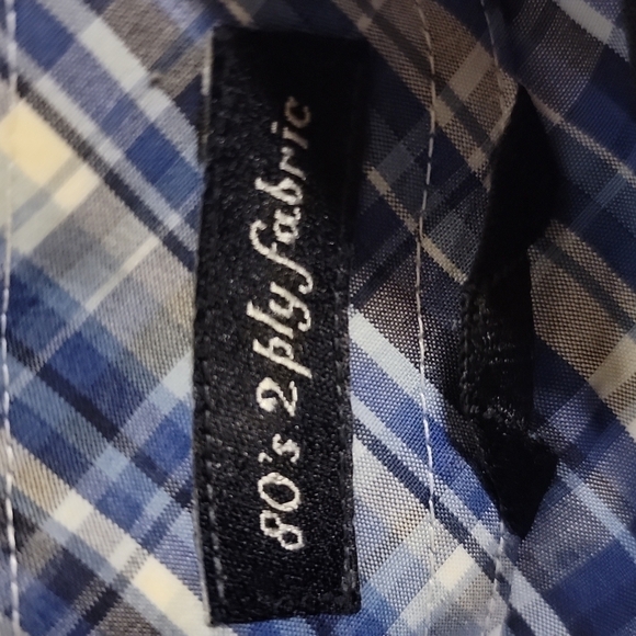 TOMMY Hilfiger 80s 2 ply fabric pinstriped long sleeve dress shirt size xl - Picture 6 of 10